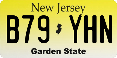NJ license plate B79YHN