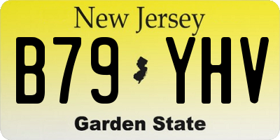 NJ license plate B79YHV
