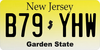 NJ license plate B79YHW