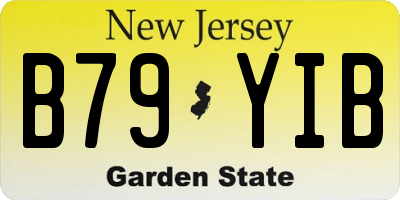 NJ license plate B79YIB