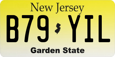 NJ license plate B79YIL