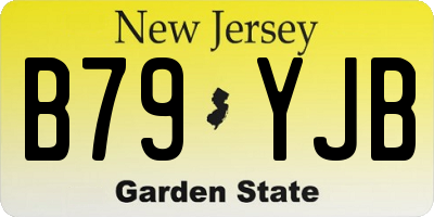 NJ license plate B79YJB
