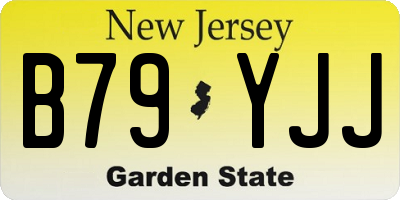 NJ license plate B79YJJ