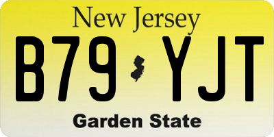 NJ license plate B79YJT