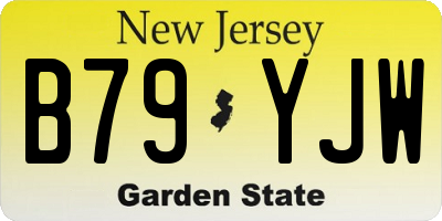 NJ license plate B79YJW