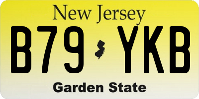 NJ license plate B79YKB