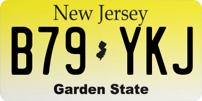 NJ license plate B79YKJ