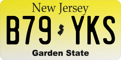NJ license plate B79YKS