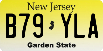 NJ license plate B79YLA