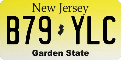 NJ license plate B79YLC