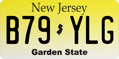 NJ license plate B79YLG