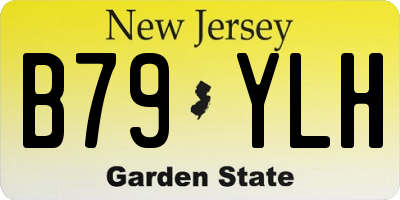 NJ license plate B79YLH