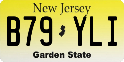 NJ license plate B79YLI