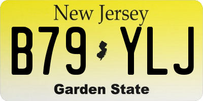NJ license plate B79YLJ