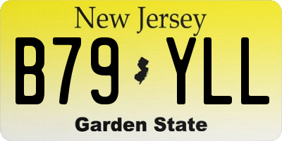NJ license plate B79YLL