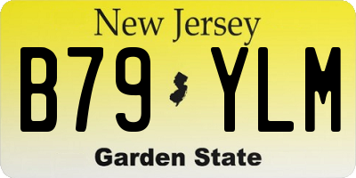 NJ license plate B79YLM