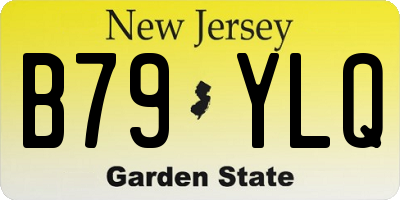NJ license plate B79YLQ