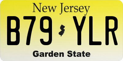 NJ license plate B79YLR