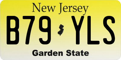 NJ license plate B79YLS
