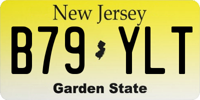 NJ license plate B79YLT