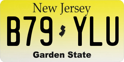 NJ license plate B79YLU