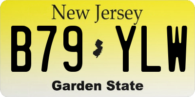 NJ license plate B79YLW