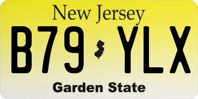 NJ license plate B79YLX