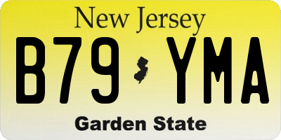 NJ license plate B79YMA