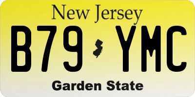 NJ license plate B79YMC