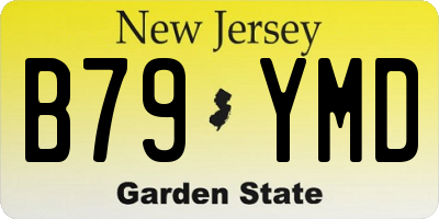 NJ license plate B79YMD