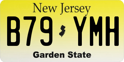 NJ license plate B79YMH