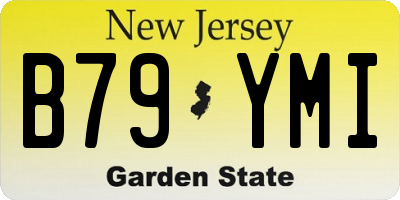 NJ license plate B79YMI
