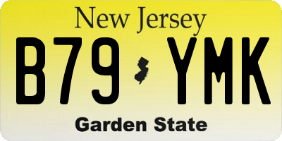 NJ license plate B79YMK
