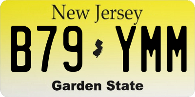 NJ license plate B79YMM