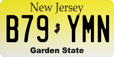 NJ license plate B79YMN