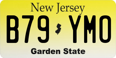 NJ license plate B79YMO