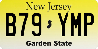 NJ license plate B79YMP