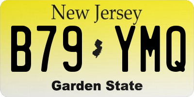 NJ license plate B79YMQ
