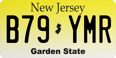 NJ license plate B79YMR