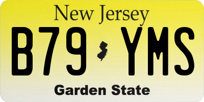 NJ license plate B79YMS