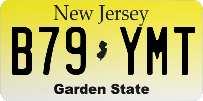NJ license plate B79YMT