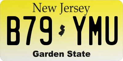 NJ license plate B79YMU