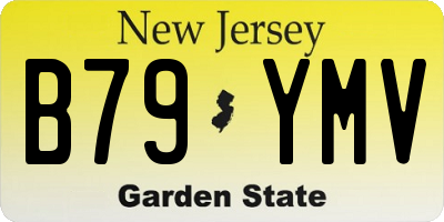 NJ license plate B79YMV