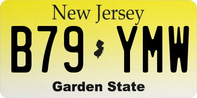 NJ license plate B79YMW