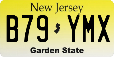 NJ license plate B79YMX