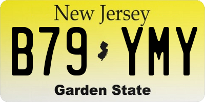 NJ license plate B79YMY