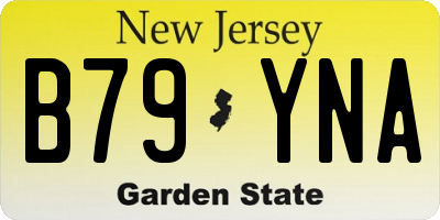 NJ license plate B79YNA