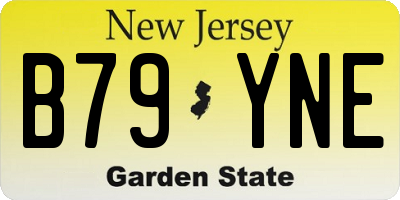 NJ license plate B79YNE