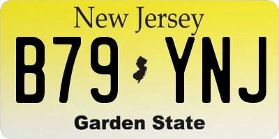 NJ license plate B79YNJ
