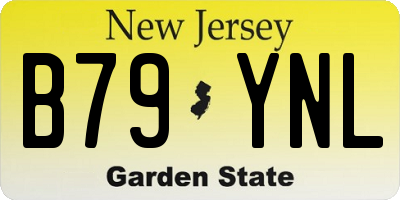 NJ license plate B79YNL
